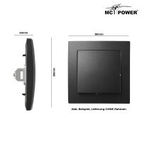 Blindabdeckung / Blende McPower Flair matt schwarz