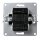 Serien-Schalter McPower Flair, 2-fach, 250V~/10A, UP, matt schwarz