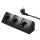 Steckdosenblock McPower Flair 250V~/16A, schwarz, 3-fach, 2m Kabel+ Stecker