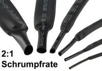 Schrumpfschlauch-Sortiment, 100-teilig - in praktischer Box, schwarz
