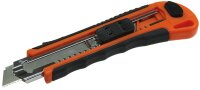 Abbrechmesser mit 18mm-Klinge - Ergo-Griff mit Metallschaft + 2 Klingen