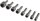 Bitsatz "Steckschl&uuml;ssel", 8-teilig - 5, 6, 7, 8, 9, 10, 11, 13mm