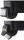 Aufputz Bewegungsmelder "CBM" 180&deg; - IP44, 1-1200W, 3-Draht, schwarz