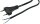 Netzkabel Euro, blankes Ende, 1,5m - H03VVH2-F2 0,75 mm&sup2; 2,5A/250V schwarz