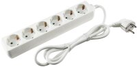Schutzkontakt-Steckdosenleiste 6-fach - 3500W, 1,4m...