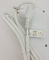 Schutzkontakt-Steckdosenleiste 6-fach - 3500W, 1,4m Kabel, wei&szlig;