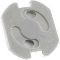 Einsteckschutz f&uuml;r Steckdosen, Wei&szlig; - mit Drehmechanik, 5er-Set