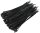 Kabelbinder 150mm x 3,5mm, schwarz - 100er Pack, hohe Zugkraft, UV fest