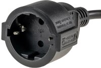 Schutzkontakt-Verl&auml;ngerung, 5m, schwarz - H05VV-F3G...
