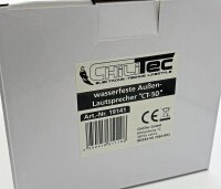 wasserfeste Au&szlig;en-Lautsprecher "CT-50" - 8 Ohm, 5", 80W, 100Hz-20KHz, PAAR