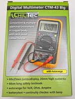 Digital-Multimeter "CTM-43 big" - Volt, Amp., Ohm, autom. Messbereichswahl