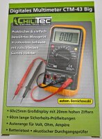 Digital-Multimeter "CTM-43 big" - Volt, Amp., Ohm, autom. Messbereichswahl