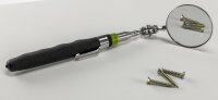 Teleskop Werkzeug mit 50mm Spiegel - Gesamtl&auml;nge 16-70cm, 2-fach Kugelgelenk