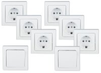 DELPHI Starter-Kit, 16-teilig, wei&szlig; - 6x Steckdose,...