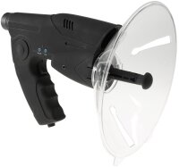 Parabol-Richtmikrofon "PRM-1" - mit Kopfh&ouml;rer und Aufnahmefunktion