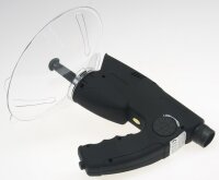 Parabol-Richtmikrofon "PRM-1" - mit Kopfh&ouml;rer und Aufnahmefunktion
