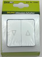 DELPHI Jalousien-Steuerung Hoch/Runter - Taster, inkl. Rahmen, UP, wei&szlig;