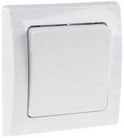 DELPHI Taster - 0-250V~/ 10A, inkl. Rahmen, UP, wei&szlig;
