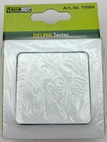 DELPHI Taster - 0-250V~/ 10A, inkl. Rahmen, UP, wei&szlig;