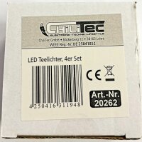 LED Teelichter, 4er Set, Luftzugsensor - zum An- und Ausblasen