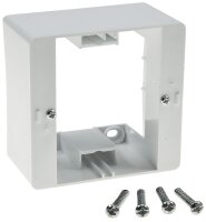 DELPHI Aufputz-Rahmen, wei&szlig; - 80x80x45mm, mit...