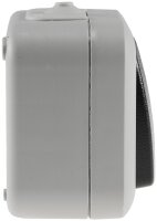 Feuchtraum Kontroll-Schalter, IP44 - 250V~/ 10A, inkl. AP-Rahmen, grau