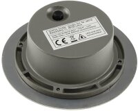 Solar LED Bodenstrahler "CTB-R", rund - &Oslash;xH 12x4cm, IP44, Edelstahl-Front