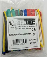 Schrumpfschlauch-Sortiment, 100-teilig - in Sortimentst&uuml;te, bunt