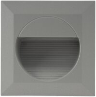 LED Wandeinbauleuchte "WEL Q14" - IP65, 14 LEDs, Aluminium, warmwei&szlig;
