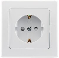 DELPHI Schutzkontakt-Steckdose, UP, wei&szlig; - 250V~/...
