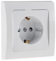 DELPHI Schutzkontakt-Steckdose, UP, wei&szlig; - 250V~/...