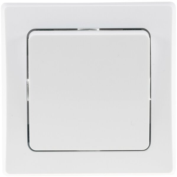 DELPHI Wechsel-Schalter, UP, wei&szlig; - 250V~/ 10A, inkl. Rahmen, Steckanschluss