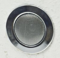 Decken-Einbaulautsprecher "CTE-8W" - Halogen-Look, 8cm &Oslash;, 6cm Einbau, chrom