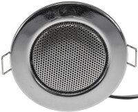 Decken-Einbaulautsprecher "CTE-8W" - Halogen-Look, 8cm &Oslash;, 6cm Einbau, chrom