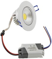 LED-Einbauleuchte "COB-5", 5W, 420lm - ALU,...