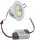 LED-Einbauleuchte "COB-5", 5W, 420lm - ALU, 3000K, 95&deg;, &Oslash;85xT47mm, Rahmen wei&szlig;