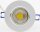 LED-Einbauleuchte "COB-5", 5W, 420lm - ALU, 3000K, 95&deg;, &Oslash;85xT47mm, Rahmen wei&szlig;