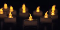 12er Set LED Teelicht / LED-Kerze - flackerndes Licht wie...