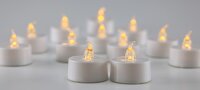 12er Set LED Teelicht / LED-Kerze - flackerndes Licht wie echte Kerzen
