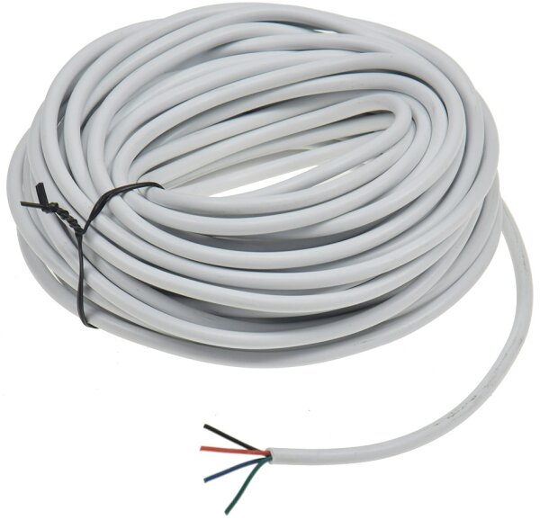 RGB LED-Stripes Kabel 10m - 10m, 4 adrig-rot-gr&uuml;n-blau-schwarz, rund