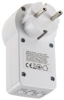 Zwischenstecker mit Bewegungsmelder - 120&deg;, 9m Reichweite , 230V/1200W, wei&szlig;