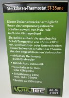 Steckdosen-Thermostat "ST-35 ana" - max. 3500W, 5-30&deg;C, AUS/AUTO, 230V