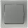 DELPHI Wechsel-Schalter - 250V~/ 10A, inkl. Rahmen, UP, silber