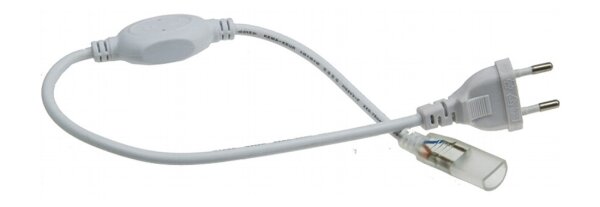 Einspeise-Modul f&uuml;r 230V LED-Stripes - IP44 Verbinder zum Stripe, 40cm Kabel