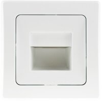 DELPHI LED-Einbauleuchte "COB" wei&szlig; - 80x80mm, 3000k, warmwei&szlig;, 55 Lumen