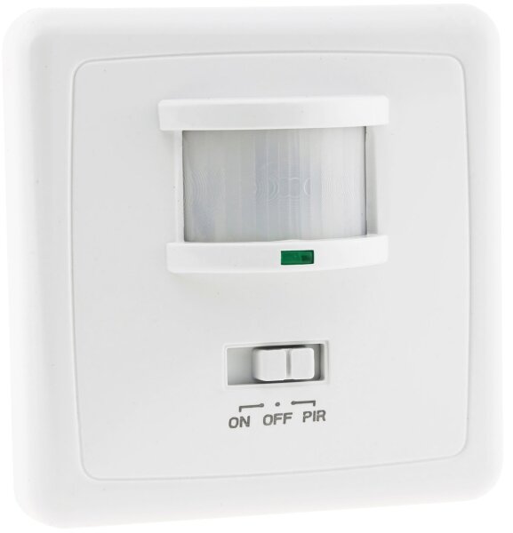 Unterputz PIR-Bewegungsmelder 160&deg; - LED geeignet, 3-Draht Technik, wei&szlig;