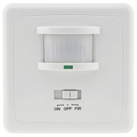 Unterputz PIR-Bewegungsmelder 160&deg; - LED geeignet, 3-Draht Technik, wei&szlig;