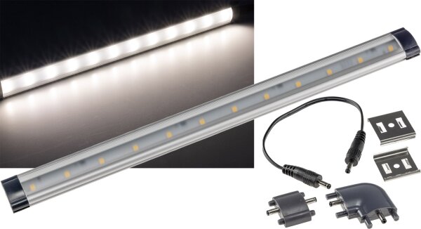 LED Unterbauleuchte "CT-FL30" 30cm - 278lm, 3 Watt, 4000K / tageslicht wei&szlig;