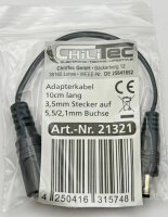 Stecker-Adapterkabel 10cm lang #REST# - 3,5mm Stecker auf...