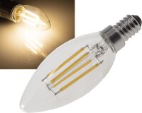 LED Kerzenlampe E14 "Filament K4" - 3000k,...